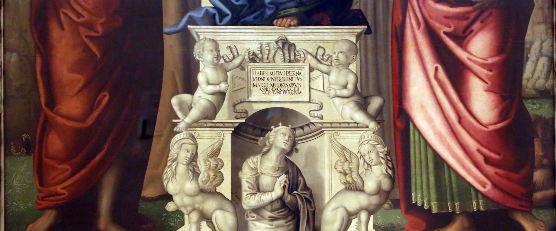 Marco meloni, madobnna col bambino e santi, 1504, 02 ara con putti, arpie e santa alla raffaello foto di Sailko